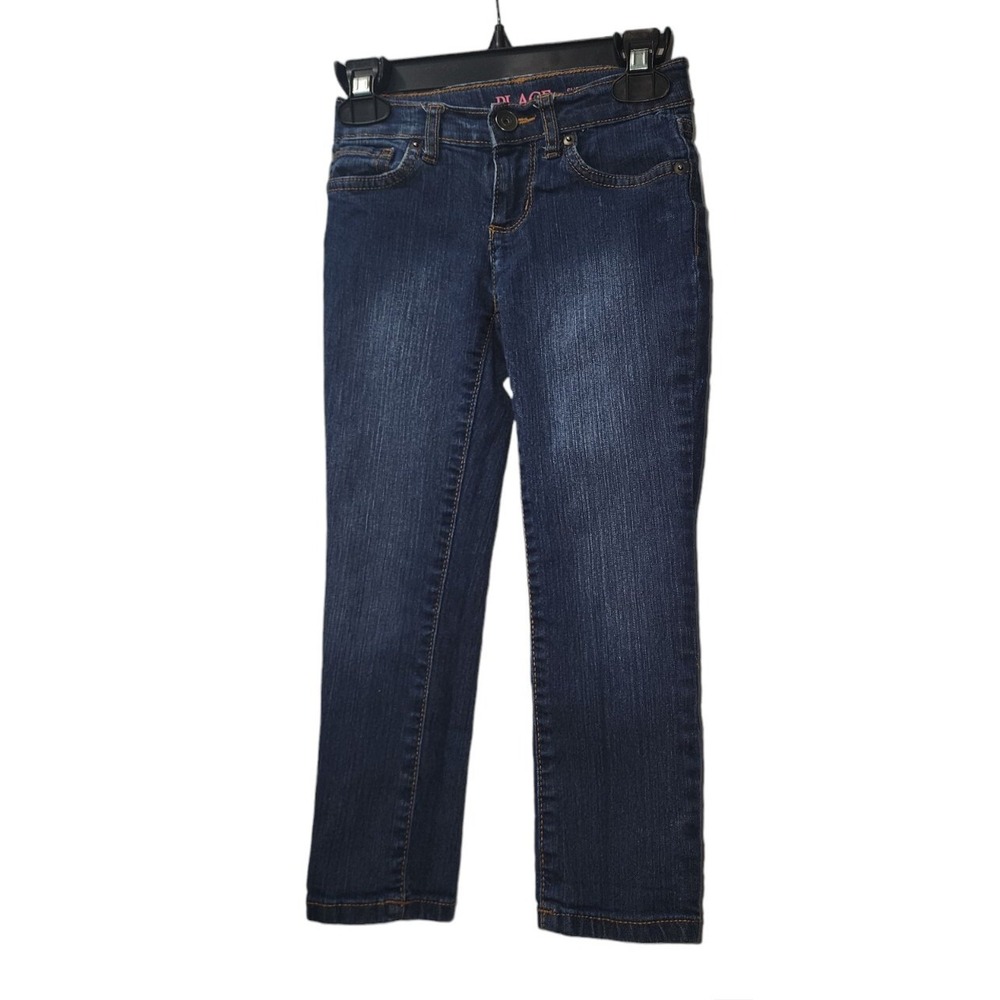 The Children's Place Dark Wash Denim Jeans Classic Fit Girls Size 5